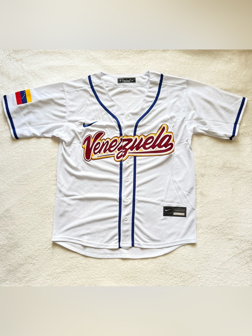 Venezuela Baseball Home Jersey.